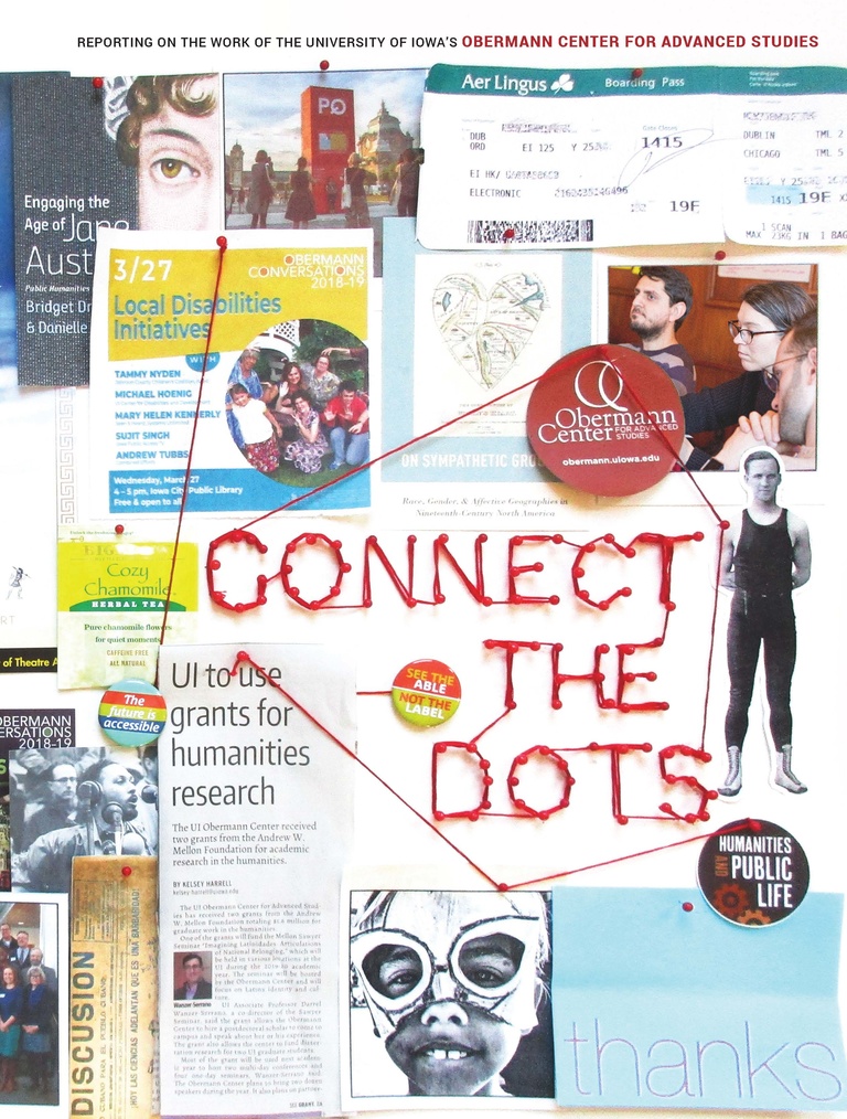 Cover of Obermann Annual Report that says "Connect the Dots"