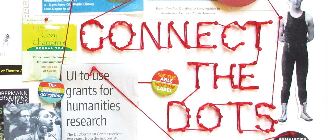 Cover of the 2018-19 print annual report that says "Connect the Dots"