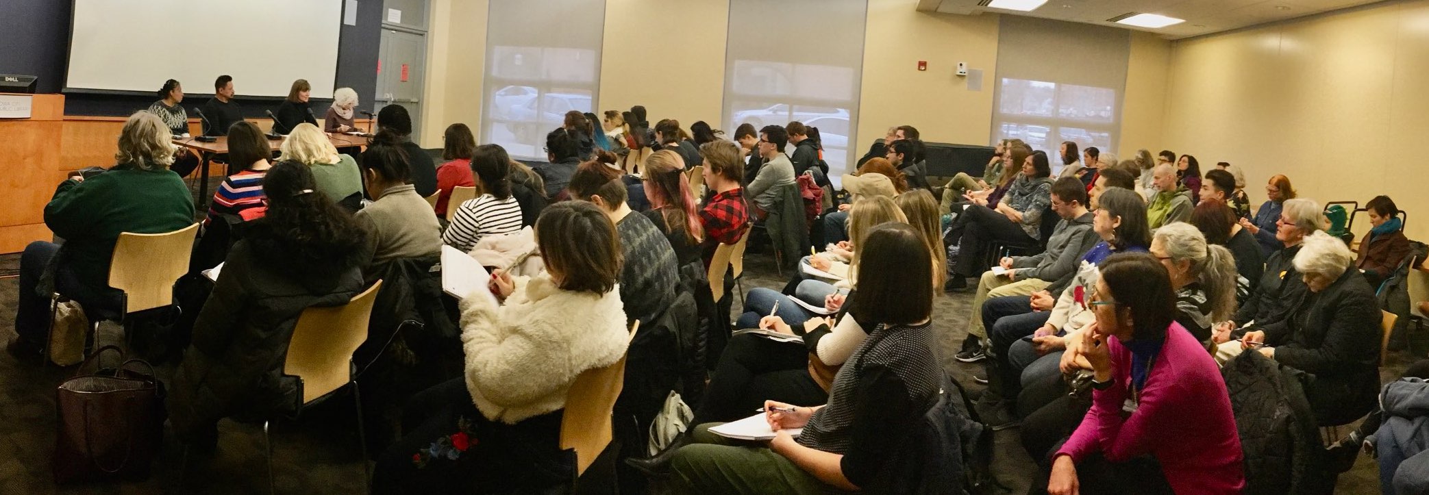 Audience at Obermann Conversation at ICPL