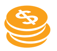 Icon of orange coins