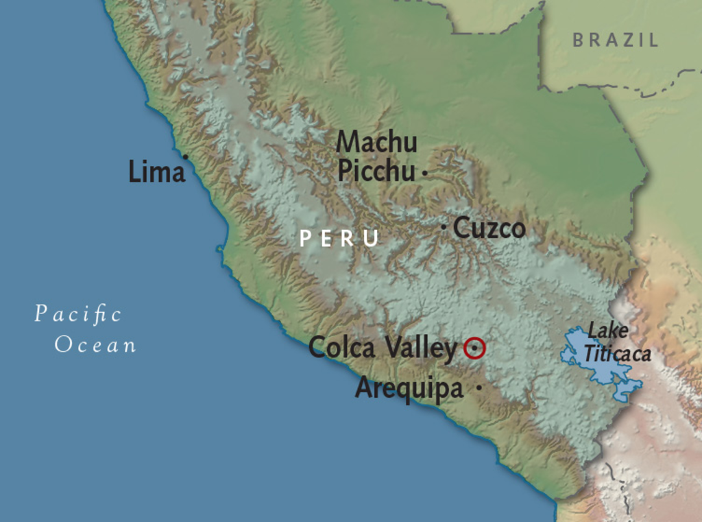 Map of Colca Valley