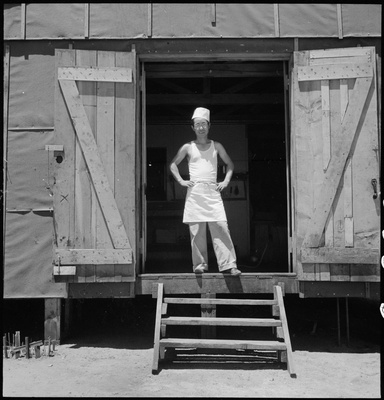 Japanese American chef at War Relocation camp