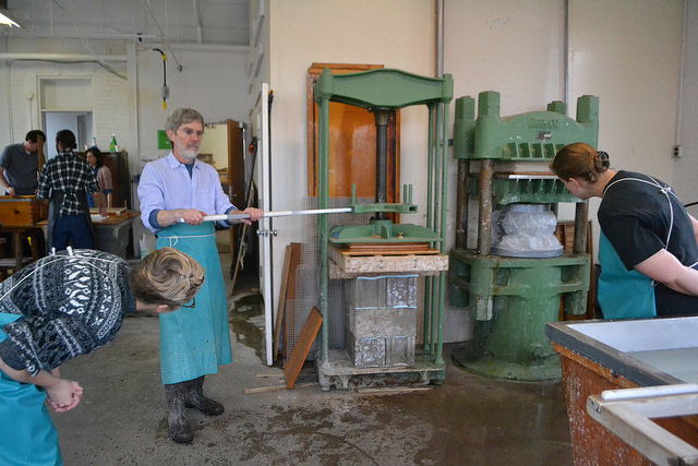 Papermaking demonstration