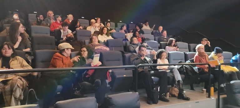 An image of the audience for one of the symposium's events