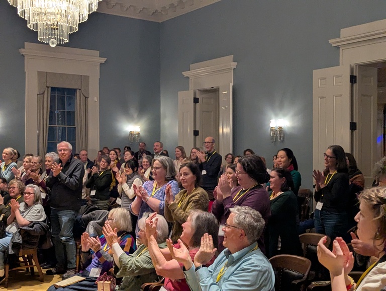 audience standing ovation