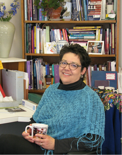 Bern-Klug in her North Hall office