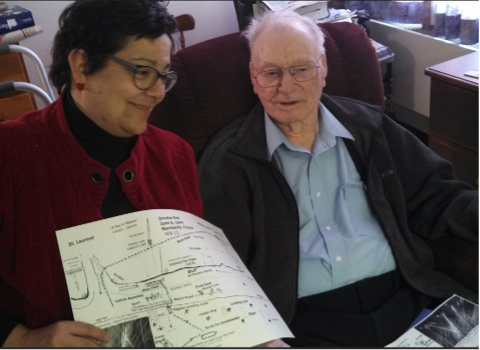 Mercedes Bern-Klug with nursing home resident