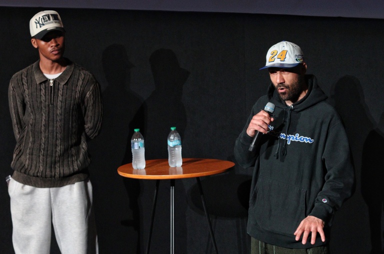two speakers at iowa city documentary film festival