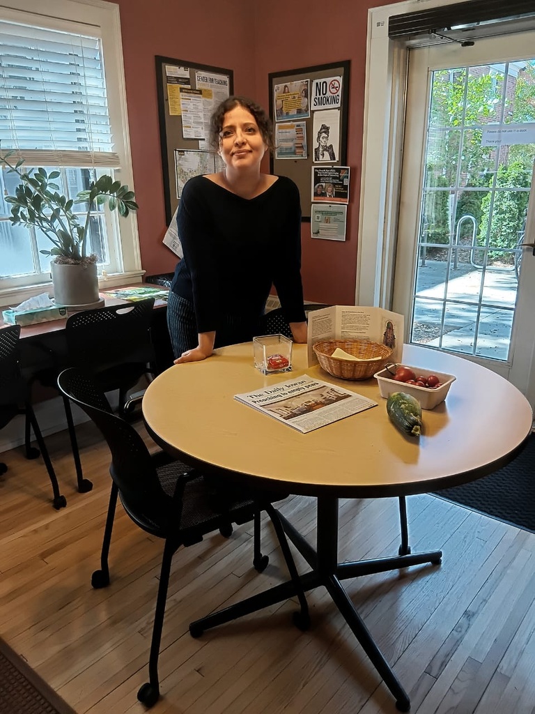 Pervin in Obermann kitchen