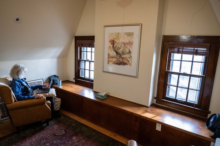 Writer in Obermann attic