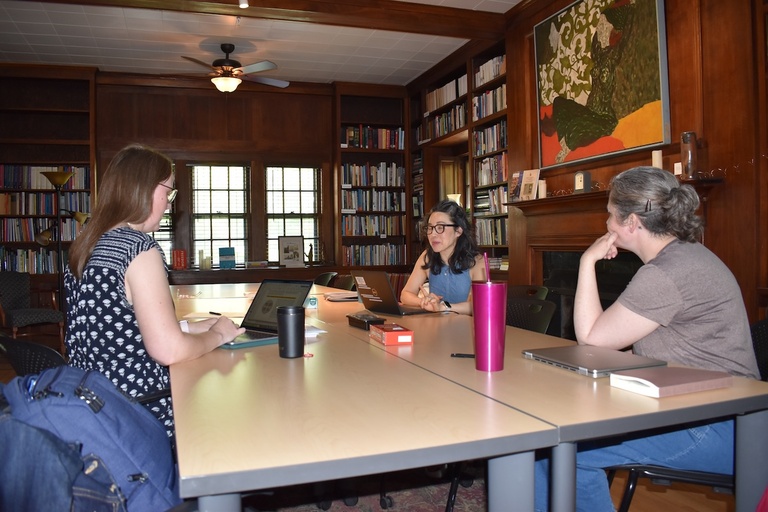 Meeting in Obermann library