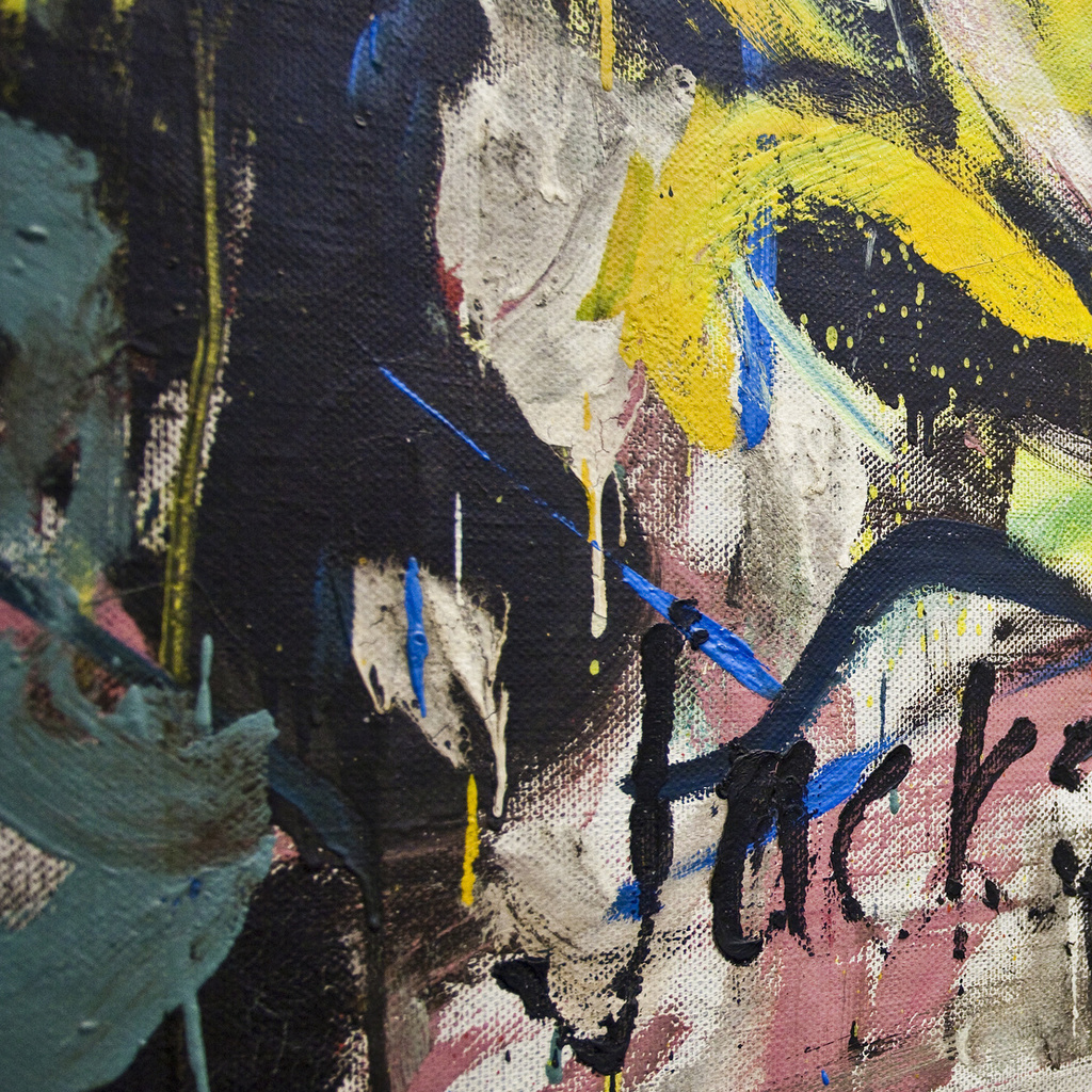 detail from Jackson Pollock's Mural