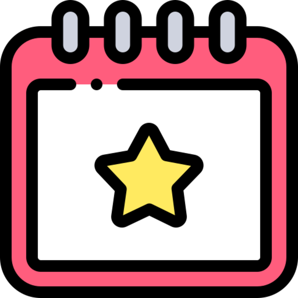 calendar icon with star