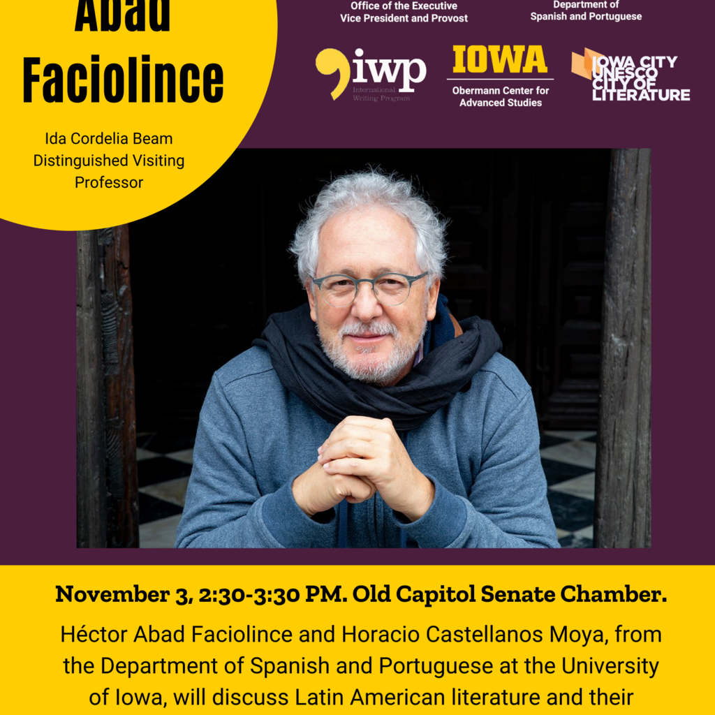 Conversatorio with Hector Abad Faciolince and Horacio Castellanos Moya promotional image