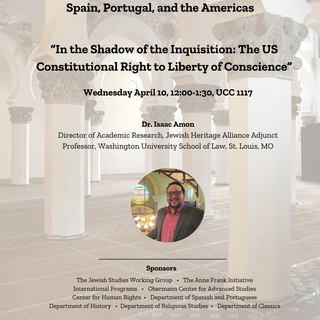 Jewish Stories of Identity and Belonging: In the Shadow of the Inquisition, the US Constitutional Right to Liberty of Conscience promotional image