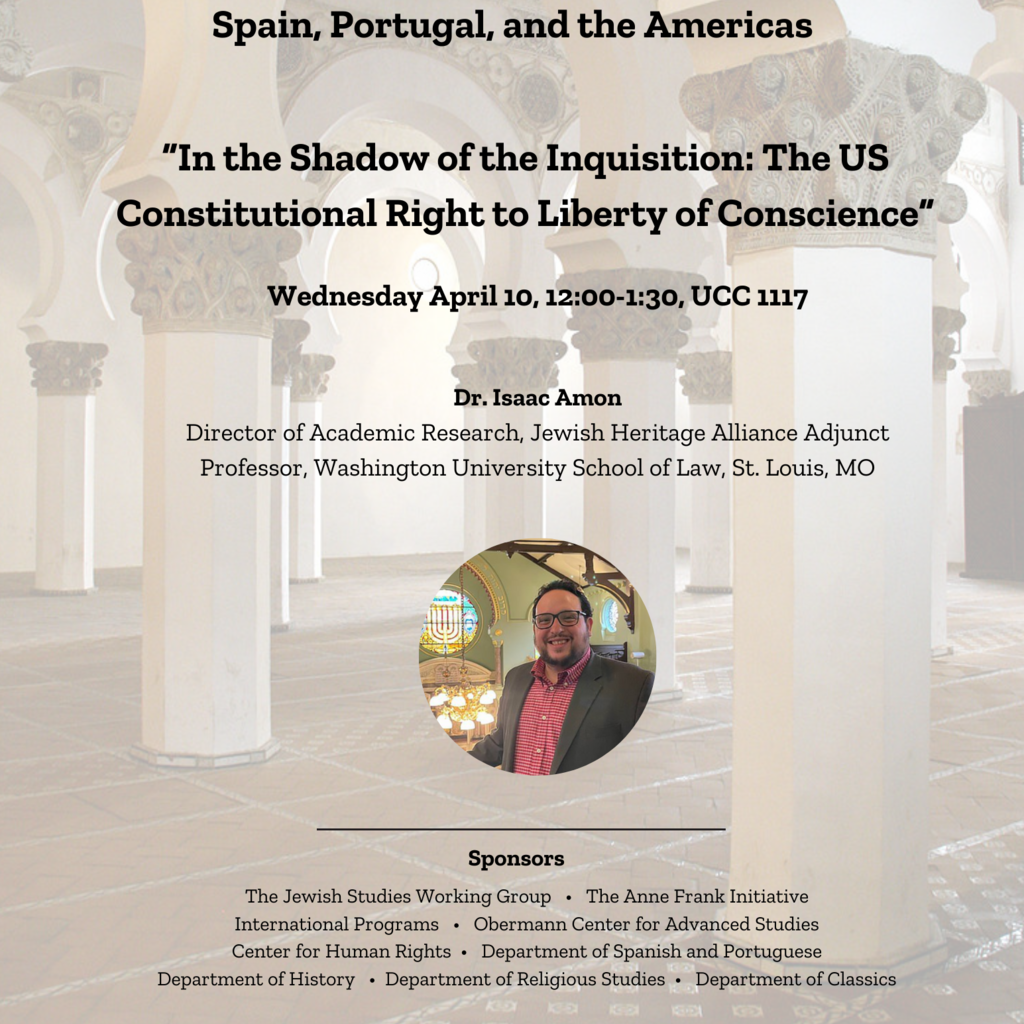 Jewish Stories of Identity and Belonging: In the Shadow of the Inquisition, the US Constitutional Right to Liberty of Conscience  promotional image