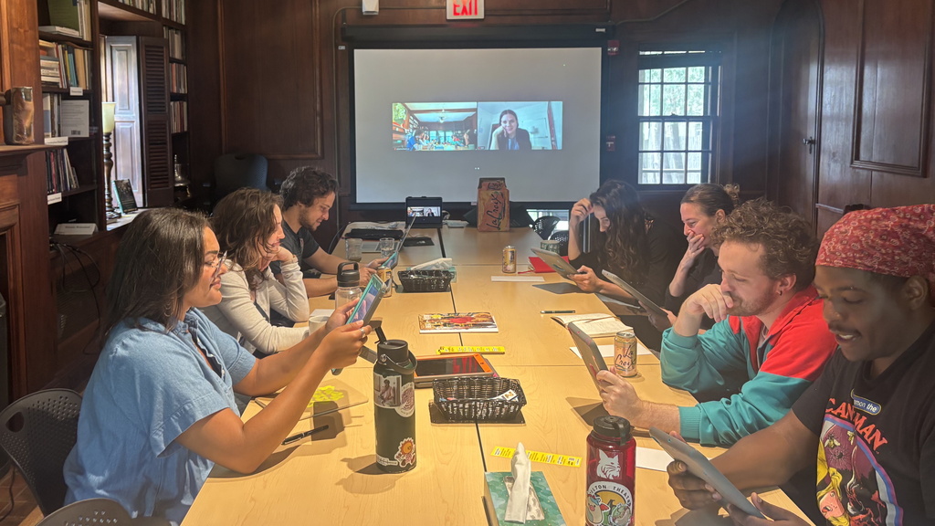 Thorn Bush Project scholars meeting in Obermann library