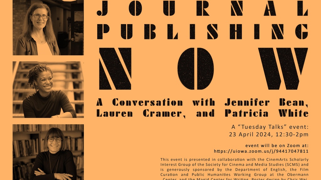 Journal Publishing Now: A Conversation with Jennifer Bean, Lauren Cramer, and Patricia White promotional image